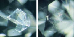 Before and After: Fracture Filled Diamond