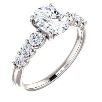 Diamond Accent Engagement Rings
